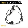 Black abs wheel speed sensor for toyota hilux with coiled cable and metal connectors for front right side
