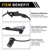 Black reinforced abs plastic and metal abs wheel speed sensor with coiled cable for toyota hilux rear right