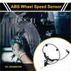 Black abs wheel speed sensor with coiled wire and mounting bracket for toyota hilux 2015-2021 rear left side
