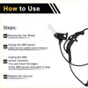 Black abs wheel speed sensor with white plastic cap and black wiring for toyota hilux 2015-2021 rear left side