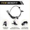 Black abs wheel speed sensor with coiled cable and gray connector for rear right oe-matching installation on toyota hilux