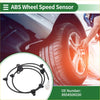 Black abs wheel speed sensor with coiled wiring and connectors for Toyota Innova 2004-2016 shown in circular inset