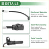 Black reinforced abs plastic and metal abs wheel speed sensor with coiled cable for 2007 toyota land cruiser