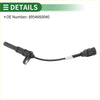 Black plastic abs wheel speed sensor with coiled wire and connector for 2007 toyota land cruiser