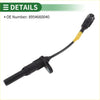 Black abs wheel speed sensor with yellow insulated wire and black connector for toyota land cruiser 2008-2021