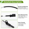 Black reinforced abs plastic and metal abs wheel speed sensor with coiled cable for toyota land cruiser 2013