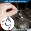 Black abs wheel speed sensor with coiled cable and connector held in hand for toyota majesta 2005-2013