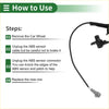 Black abs wheel speed sensor cable with gray connector and black housing for 2003 2008 toyota matrix