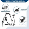 Black rubber-coated ABS wheel speed sensor wire harness with molded plastic connectors for Toyota Matrix 2008-2014