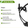 Black abs wheel speed sensor with wiring and mounting bracket for toyota myvi 2017-2023 front use