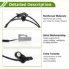 Abs wheel speed sensor for toyota myvi 2017-2023 with black reinforced abs plastic, metal sensor, coiled cable, gray connector housing