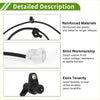 Black reinforced abs plastic and metal abs wheel speed sensor with white connector for toyota picnic 1996-2001