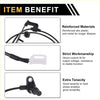Black reinforced abs plastic and metal abs wheel speed sensor with coiled cable for toyota prado rear right 2010-2017