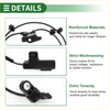 Black reinforced abs plastic and metal abs wheel speed sensor with coiled cable for toyota previa 1991-1997 direct fit