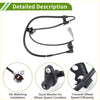 Abs wheel speed sensor for toyota prius 2004-2008 with black rubber wire and gray electrical connector for wheel speed monitoring