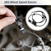 Black abs wheel speed sensor with molded plastic housing and coiled wiring for toyota prius 2010-2011 rear left side