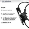 Black abs wheel speed sensor connector with wiring and mounting bracket for 2010-2011 toyota prius rear left