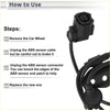 Black abs wheel speed sensor cable with multi-pin connector and coiled wiring for 2010-2011 toyota prius rear right