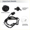 Black plastic abs wheel speed sensor for toyota prius 2010 2011 with coiled wiring and multiple connectors