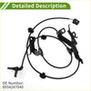 Black abs wheel speed sensor cable with molded plastic connectors and mounting brackets for toyota prius front right