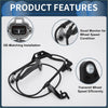 Black abs wheel speed sensor with molded plastic housing and coiled wiring for front left toyota rav4 2001-2005
