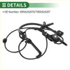 Black plastic and wire abs wheel speed sensor assembly with molded connectors for toyota rav4 2019-2021