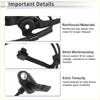 Black reinforced abs plastic and metal abs wheel speed sensor with coiled wire for front right toyota rav4 2019-2024