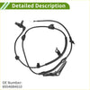Black rubber coated abs wheel speed sensor cable with molded connectors and brackets for toyota rush rear left