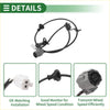 Black rubber-coated abs wheel speed sensor wire with gray connector and white end cap for toyota scion 2009-2013