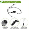Black abs wheel speed sensor for toyota scion xb with coiled cable and plastic connectors for l4 24l engines