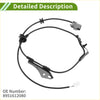 Black abs wheel speed sensor with gray connector and metal bracket for toyota scion xb front left 2004-2015