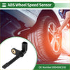 Black abs wheel speed sensor with gold mounting hub shown in close-up for toyota sequoia 2001-2023 models