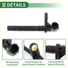 Black plastic abs wheel speed sensor for toyota sequoia with gold metallic ring and electrical connector for oe fit