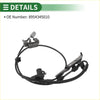 Black abs wheel speed sensor with coiled cable and gray connectors for 1998-2000 Toyota Sienna brake pedal sensor