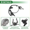 Abs wheel speed sensor for toyota sienna 1998-2000 with black rubber wire gray connector and black sensor housing