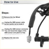Black abs wheel speed sensor for toyota sienna front right with foam covered cable and gray plastic connector