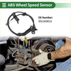 Black abs wheel speed sensor with coiled cable and connector for toyota sienna 2006-2010 automotive use