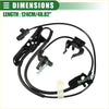 Black abs wheel speed sensor for Toyota Sienna 2011-2013 with coiled cable and plastic connectors