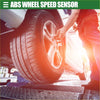 Abs wheel speed sensor mounted on silver alloy rim with black rubber tire for toyota sienna 2011-2013