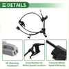 Black rubber coated abs wheel speed sensor wire with metal connectors and brackets for toyota soluna vios rear left