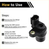 Black abs wheel speed sensor with cylindrical body flange and connector for rear left toyota tacoma 1998-2004