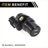 Black plastic abs wheel speed sensor for toyota tacoma with gold circular metal part and white markings on rear side