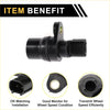 Abs wheel speed sensor for toyota tacoma rear right black plastic with metallic connector and mounting bracket