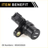 Black plastic abs wheel speed sensor with metallic connector and two white labels for toyota tacoma rear right