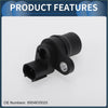 Black plastic abs wheel speed sensor with cylindrical body and bracket for toyota tacoma 1998-2004