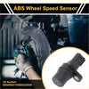 Black abs wheel speed sensor with cylindrical body and electrical connector for toyota tacoma rear left 2005-2015