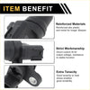 Black reinforced abs wheel speed sensor with metal parts for toyota tacoma rear left 2005-2015 back side view