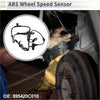 Black abs wheel speed sensor with coiled wiring and mounting brackets for toyota tundra front 2000-2006