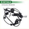 Abs wheel speed sensor for toyota tundra left front black plastic and wire with gray connector shown from the back side