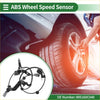 Black abs wheel speed sensor with coiled wiring and mounting brackets for toyota tundra left front 2007-2020